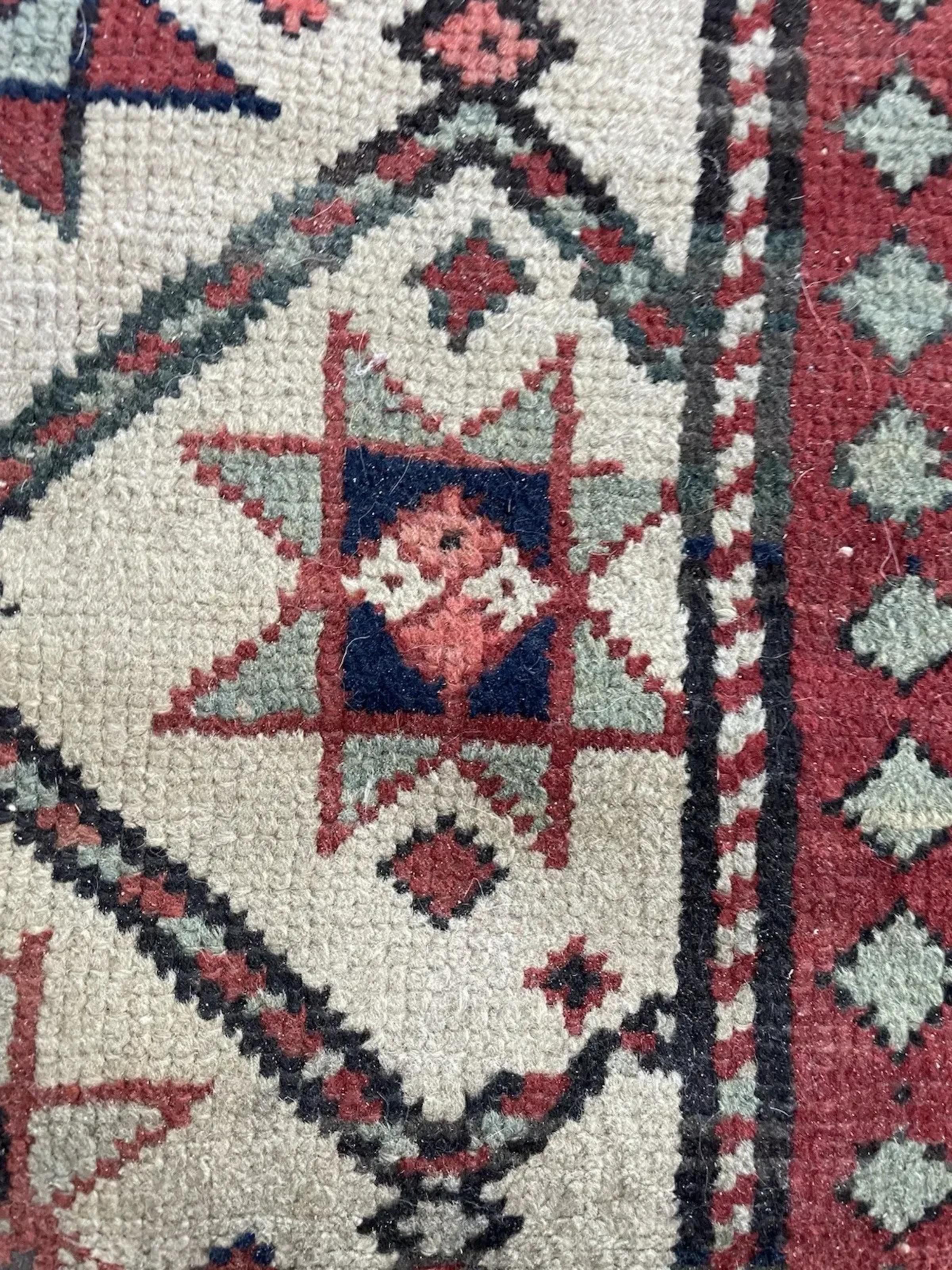 Tappeto antico caucasico Kazak fatto a mano 3,3' x 6,6', 1900 - 1N119 In condizioni buone in vendita a Bordeaux, FR