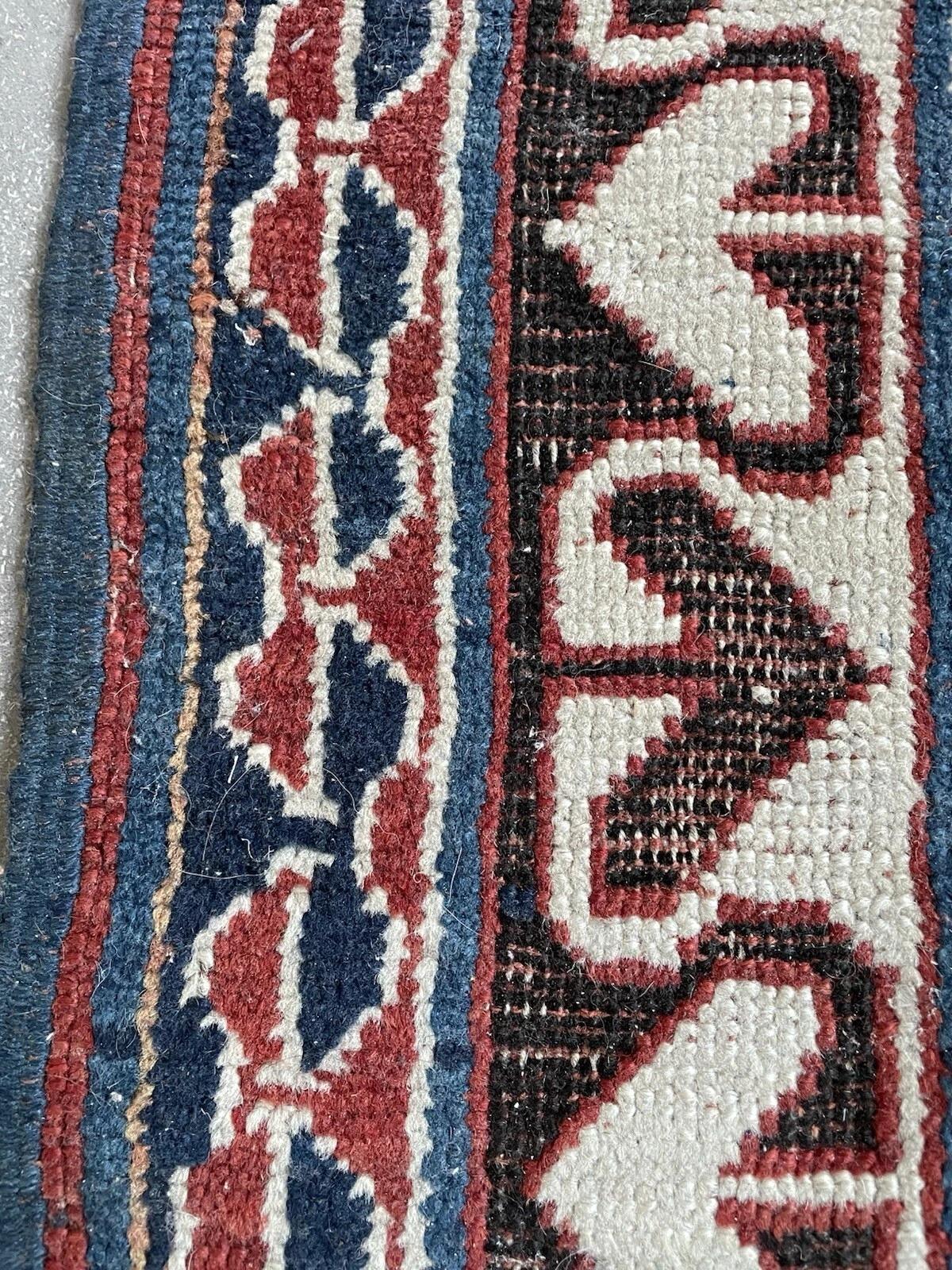 Handmade Antique Caucasian Lezgi Rug 4.9' x 7.2', 1880s - 1N100 For Sale 1