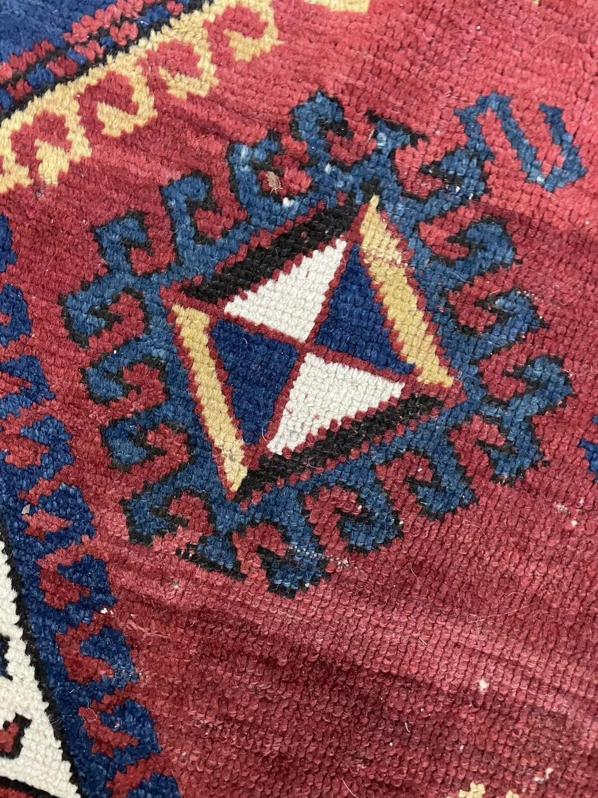 Handmade Antique Caucasian Lori Pambak Rug 4.11' x 7.6', 1880s - 1N99 For Sale 1