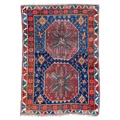 Handmade Antique Caucasian Shirvan Rug, 1870s, 1P101