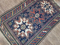 Handmade Antique Caucasian Shirvan Rug 3.4' x 5.2', 1900s - 1D89