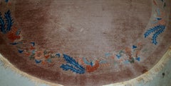 Handmade Antique Chinese Art Deco Rug, 1910s, 1B801