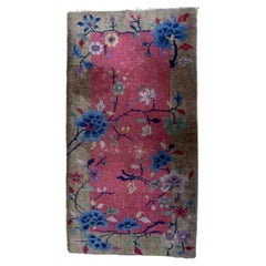 Handgefertigter antiker chinesischer Art-Déco-Teppich, 1920er Jahre, 1B955