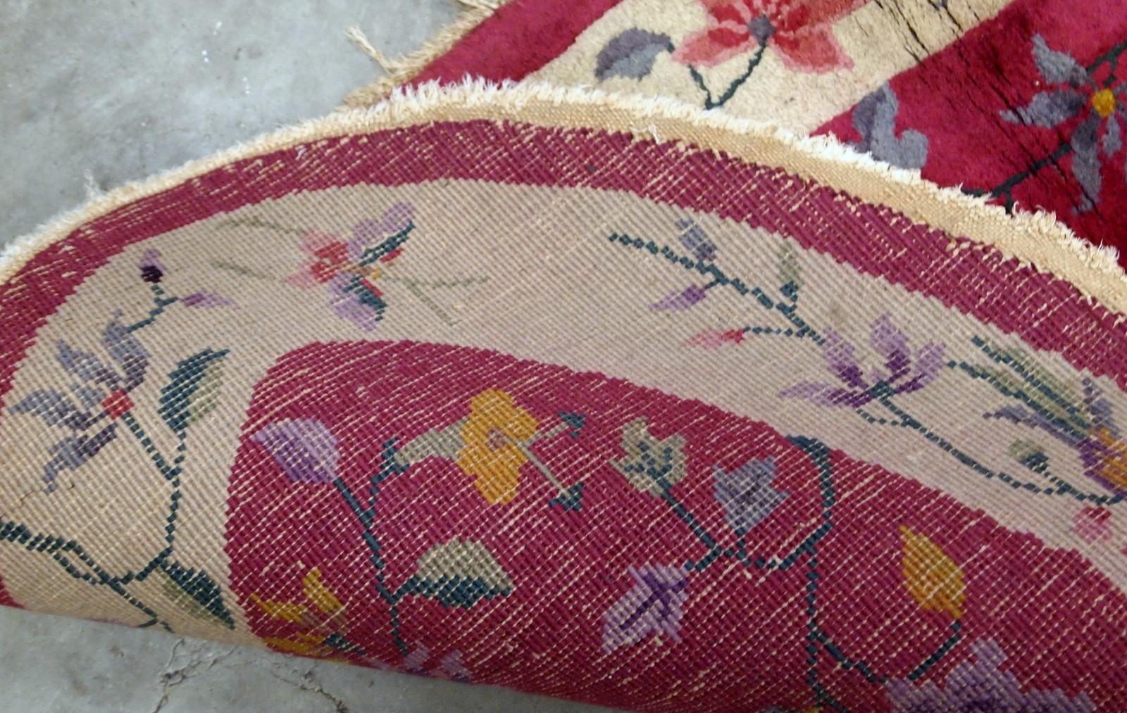 Handgefertigter antiker chinesischer Art-déco-Teppich, 1920er Jahre, 1B480 (Wolle) im Angebot