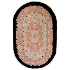 Handmade Antique Chinese Art Deco Rug, 1930s, 1L13