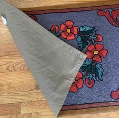 Handmade Antique Chinese Art Deco Rug, 1940s, 1b962