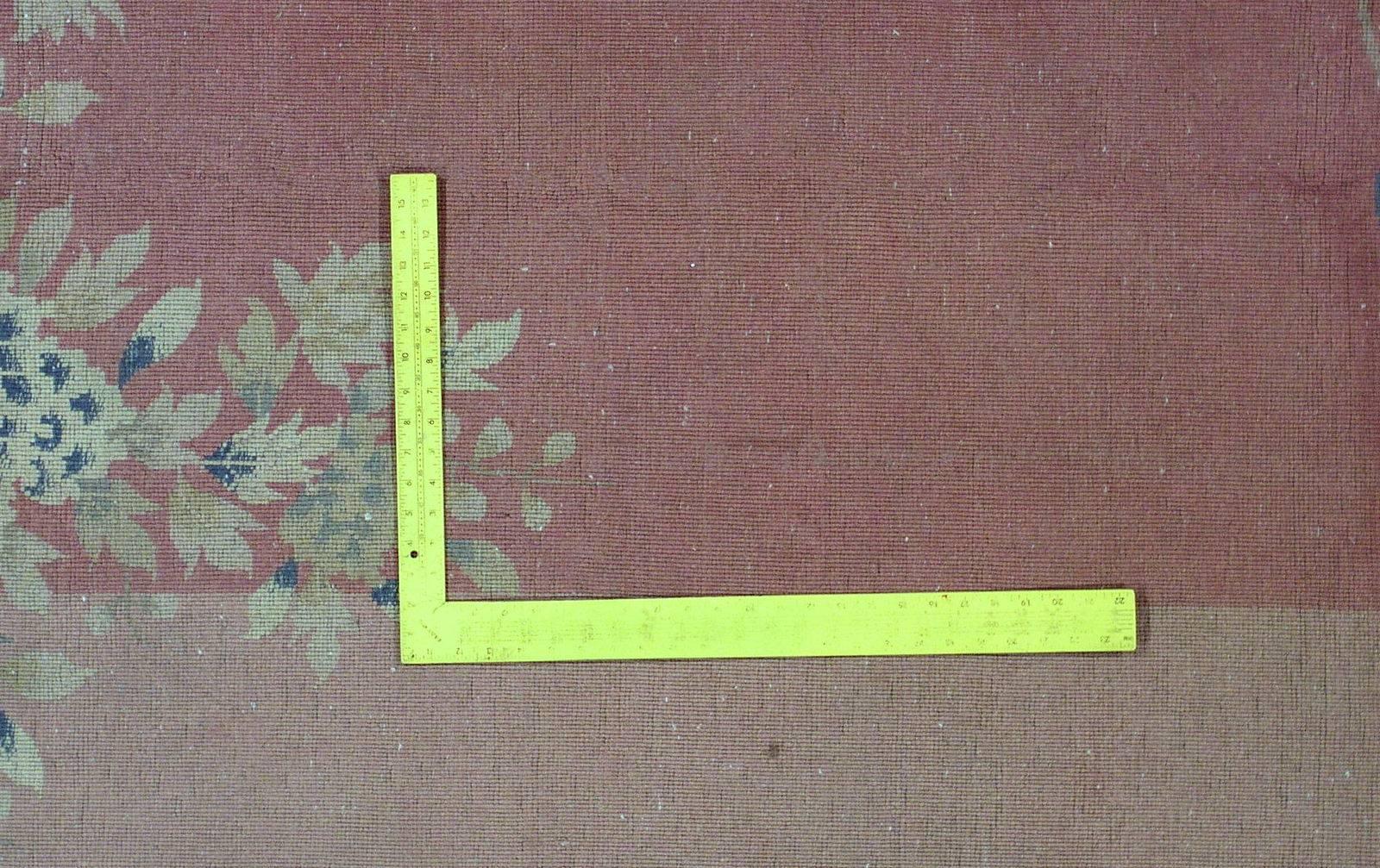 Handmade Antique Chinese Art Deco Rug, 1920s, 1L05 2