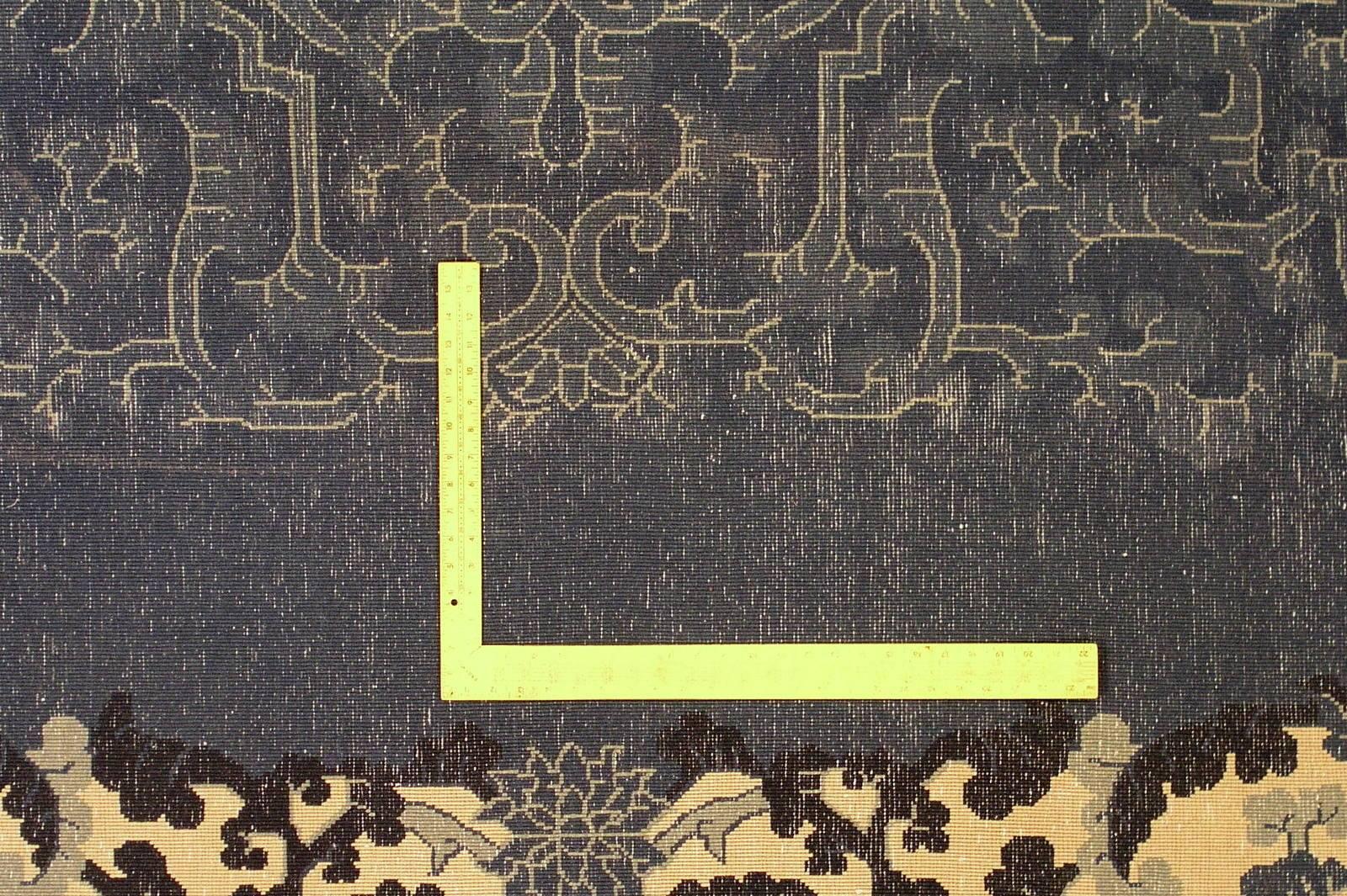 Handmade Antique Chinese Art Deco Rug, 1920s, 1L06 2