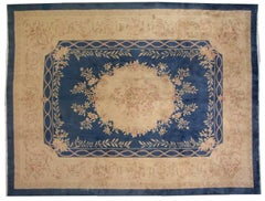 Handmade Antique Chinese Art Deco Rug, 1930s, 1L12