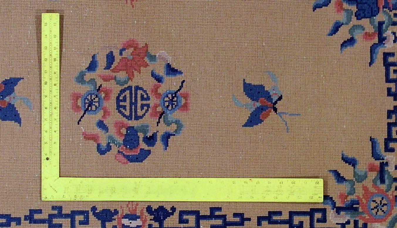 Handmade Antique Chinese Art Deco Rug, 1930s, 1L17 1