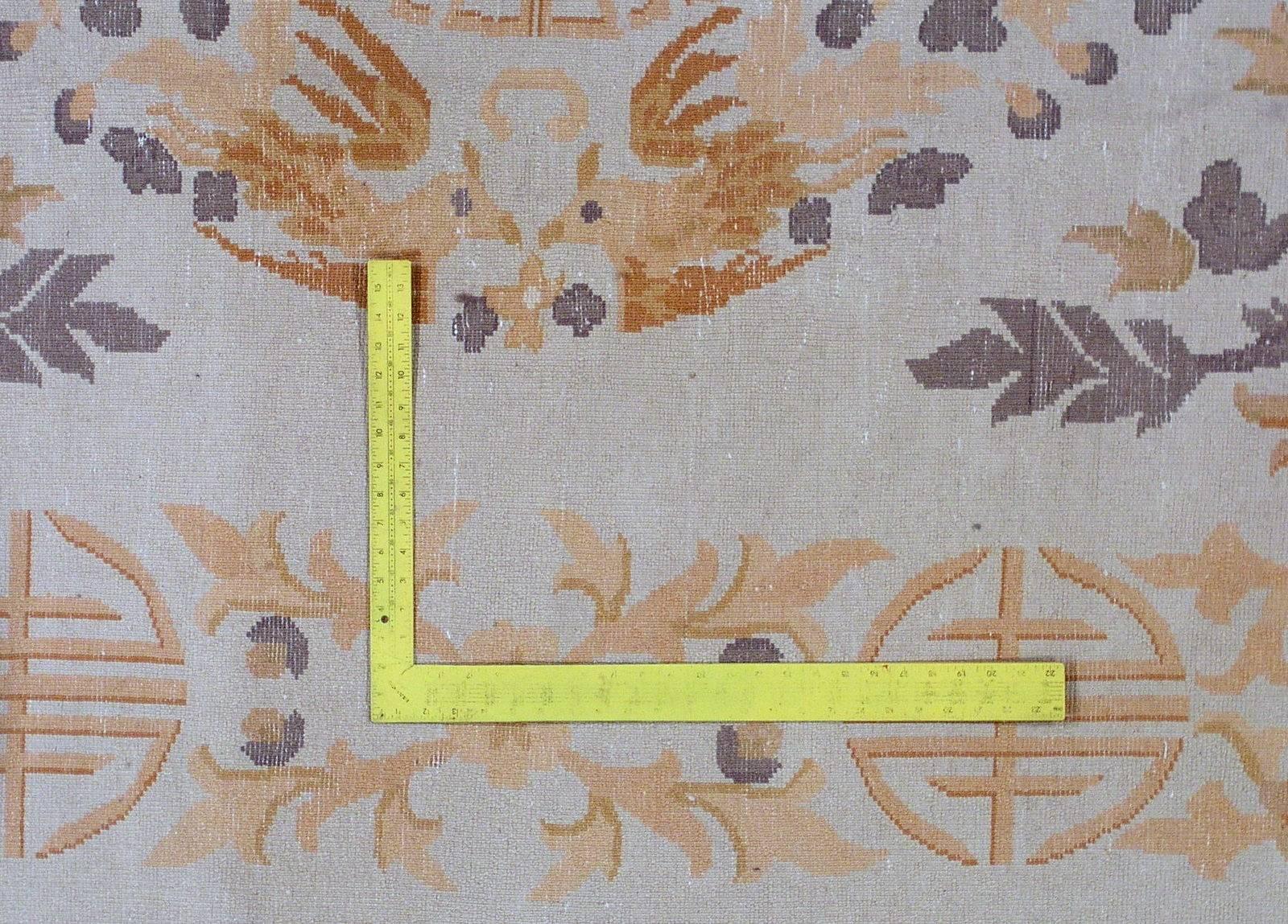 Handmade Antique Chinese Art Deco Rug, 1930s, 1L04 2