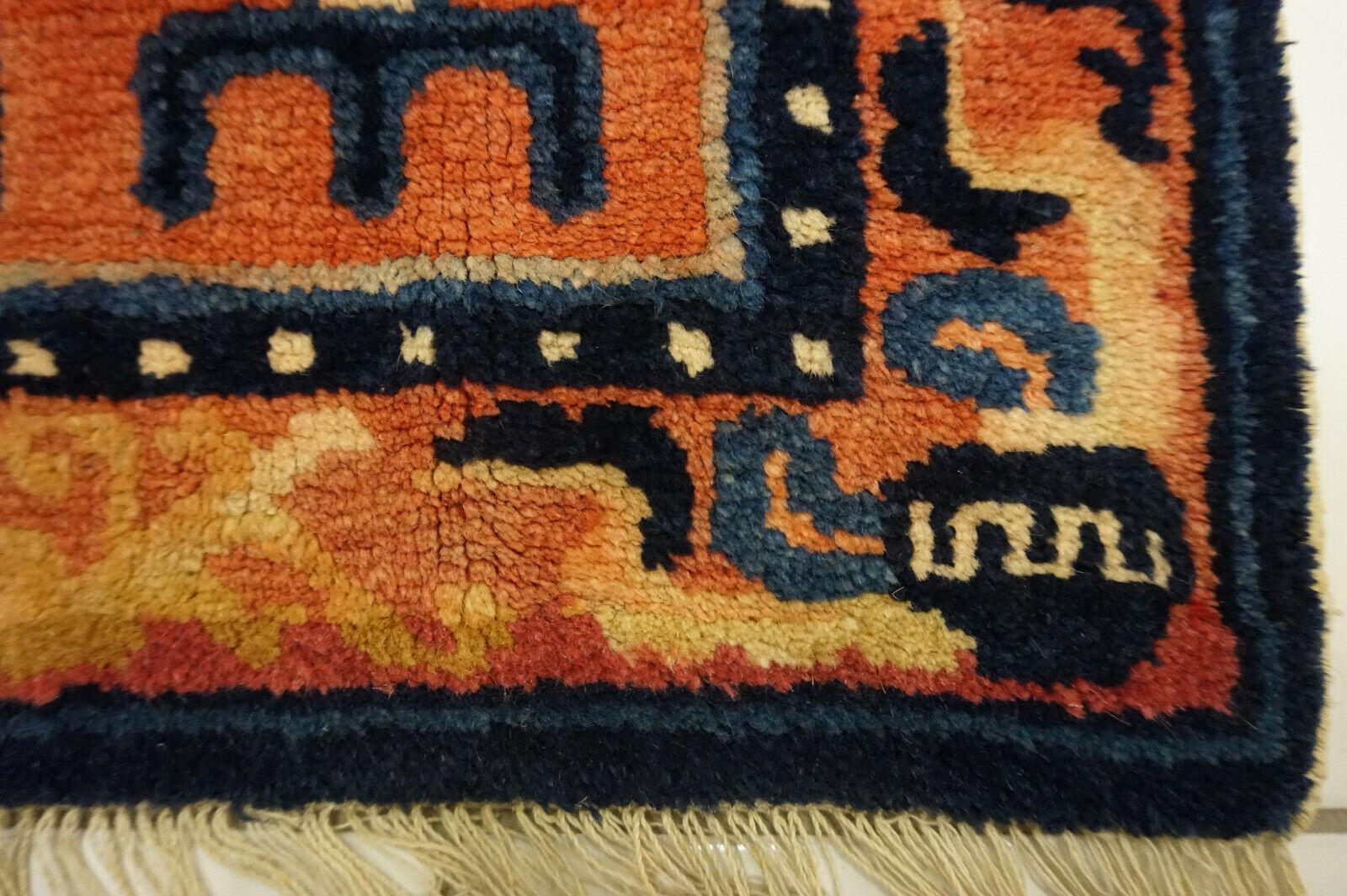 Elevate your decor with this Handmade Antique Chinese Ningsha Collectible Rug. Dating back to the 1900s, this rug is a testament to the artistry and craftsmanship of that era.

Key Features:

Condition: This collectible rug is in good condition,