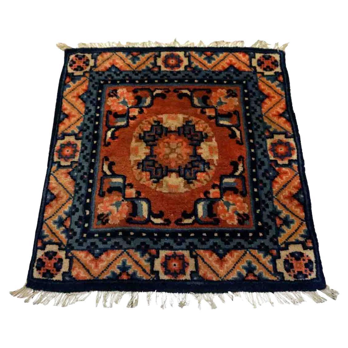 Handmade Antique Chinese Ningsha Rug, 1910s, 1D35 For Sale