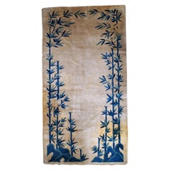 Handmade Antique Chinese Peking Rug, 1900s, 1B866