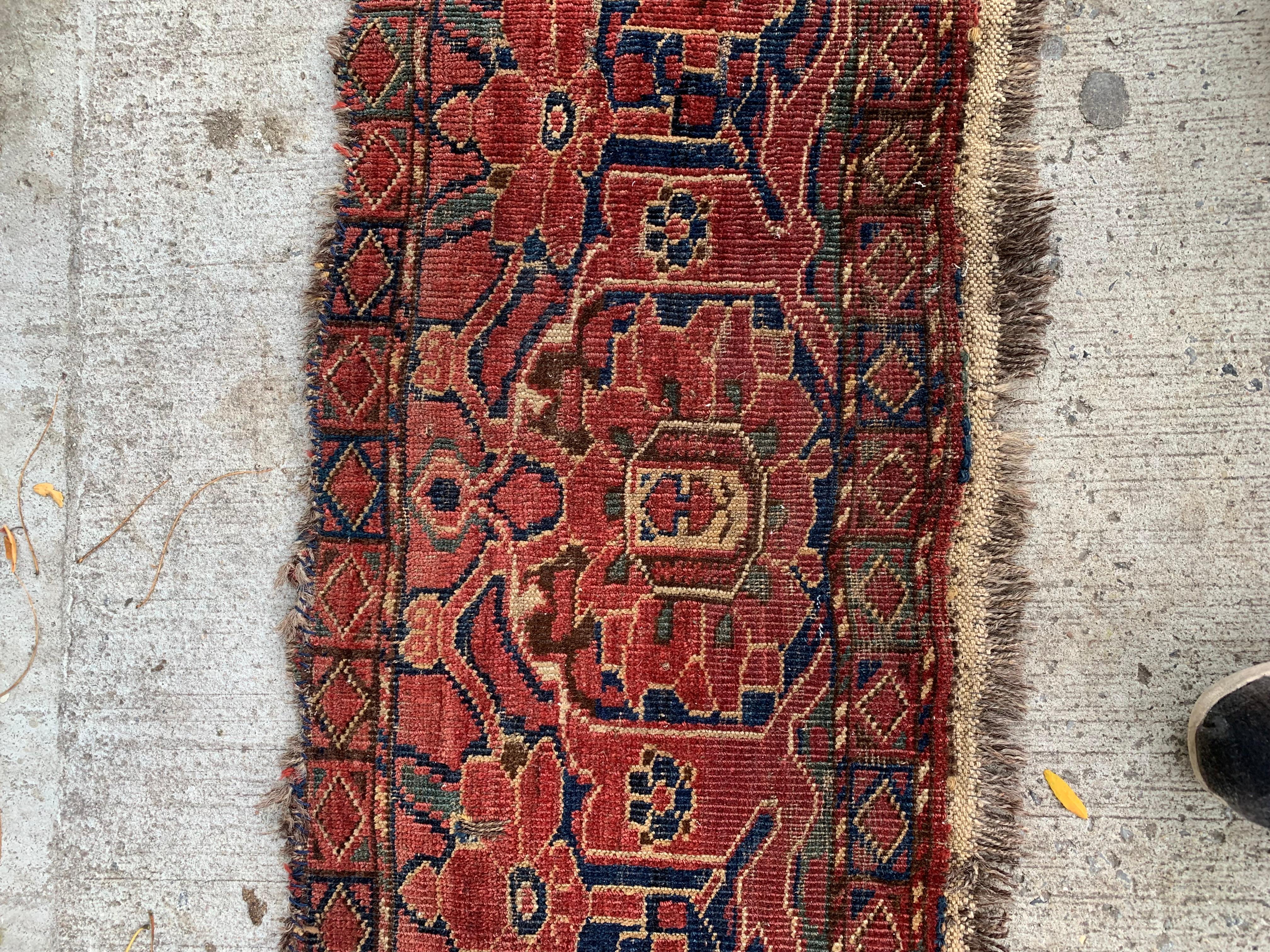 Noué à la main Tapis afghan Ersari Collecitble ancien fait à la main 2.1' x 3,3' 1870s - 2B37 en vente