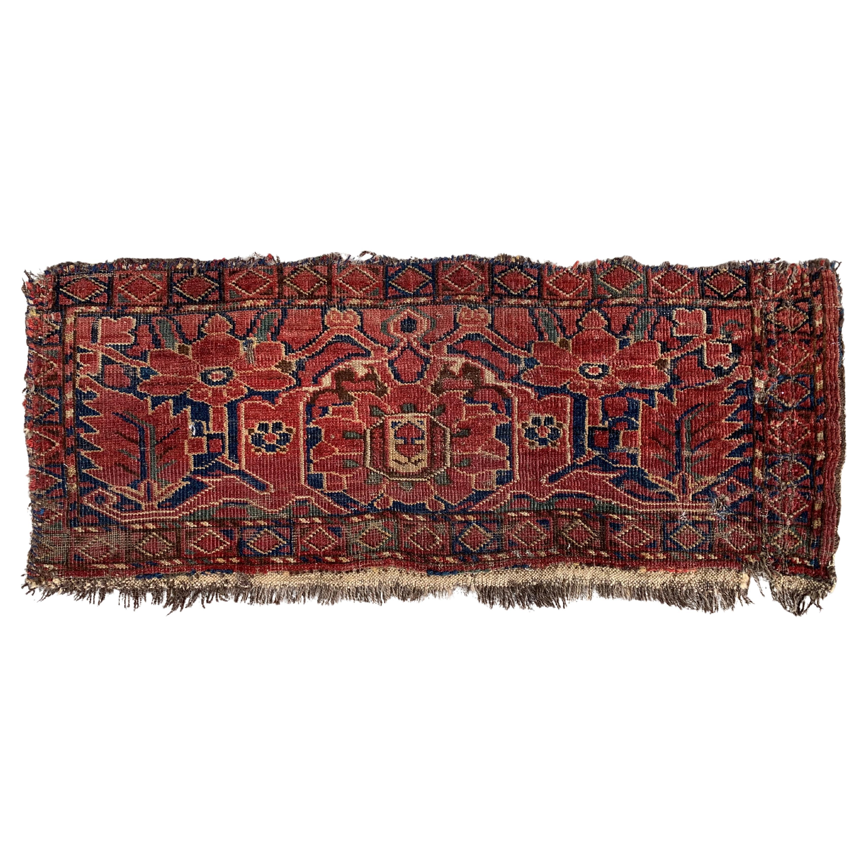 Tappeto afgano Ersari antico da collezione fatto a mano 2,1' x 3,3' 1870 - 2B37