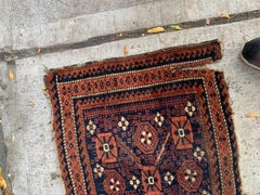 Handmade Antique Collecitble Afghan Ersari Rug 2.1' x 3.3' 1870s - 2B38
