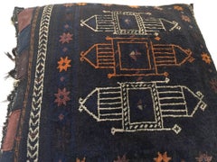 Handmade Antique Collectible Afghan Baluch Saddle Bag Tribal Large Floor Cushion
