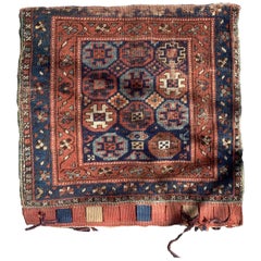 Sac de collection de style kurde ancien fait à la main, années 1880, 1B939