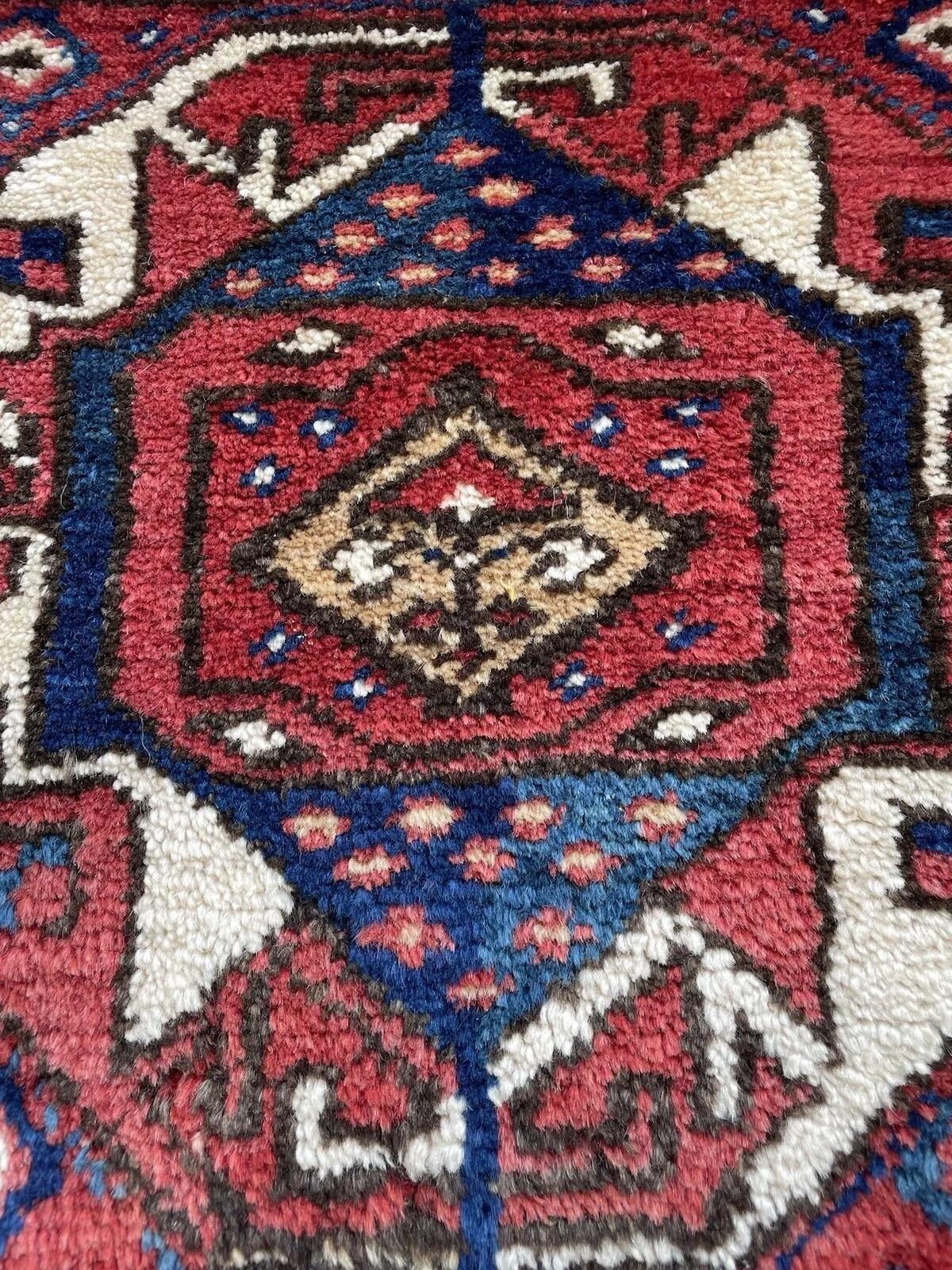 Sac persan kurde de collection fait à la main 1,3' x 2,5', années 1910 - 1N33 en vente 4