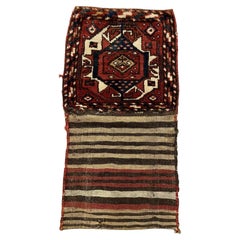 Borsa persiana curda da collezione fatta a mano, 1,3' x 2,5', anni '10 - 1N33
