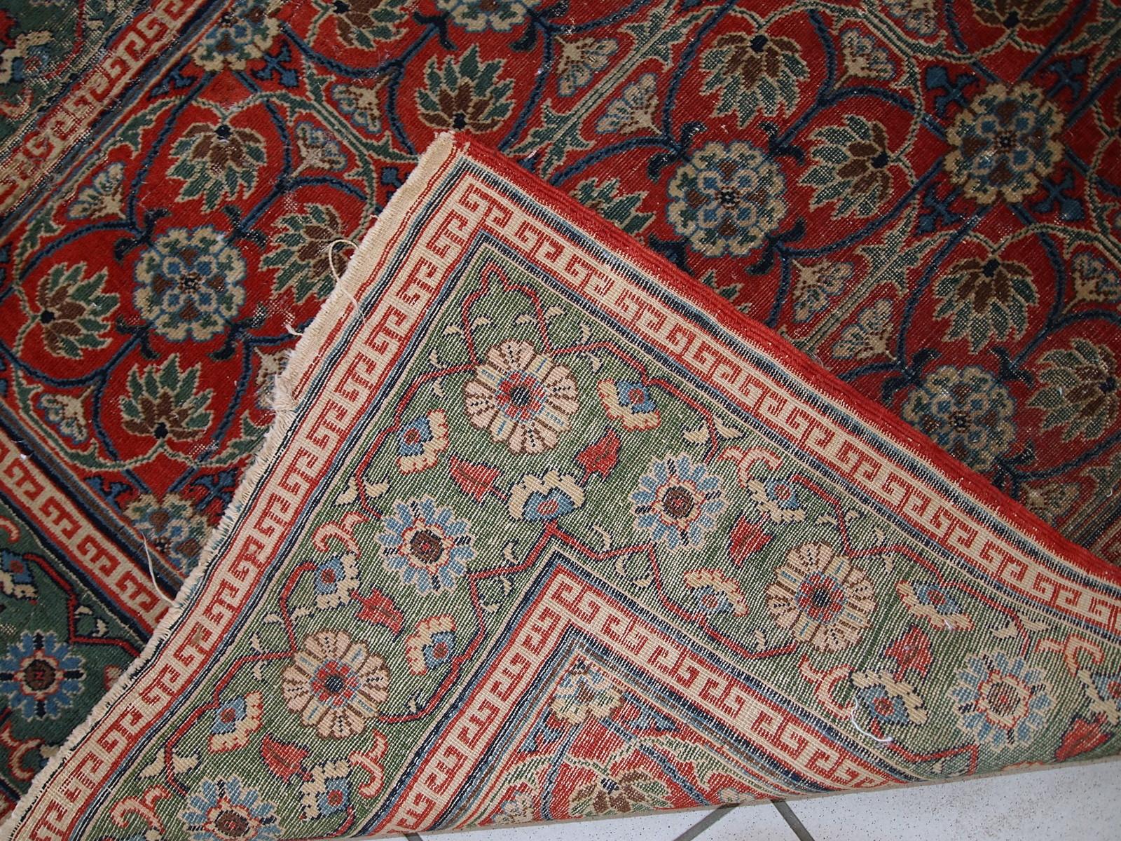 Handmade Antique East Turkestan Khotan Rug, 1900s, 1C724 For Sale 1