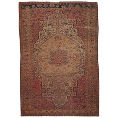Tapis Farahan ancien fait à la main, années 1910, 1B153