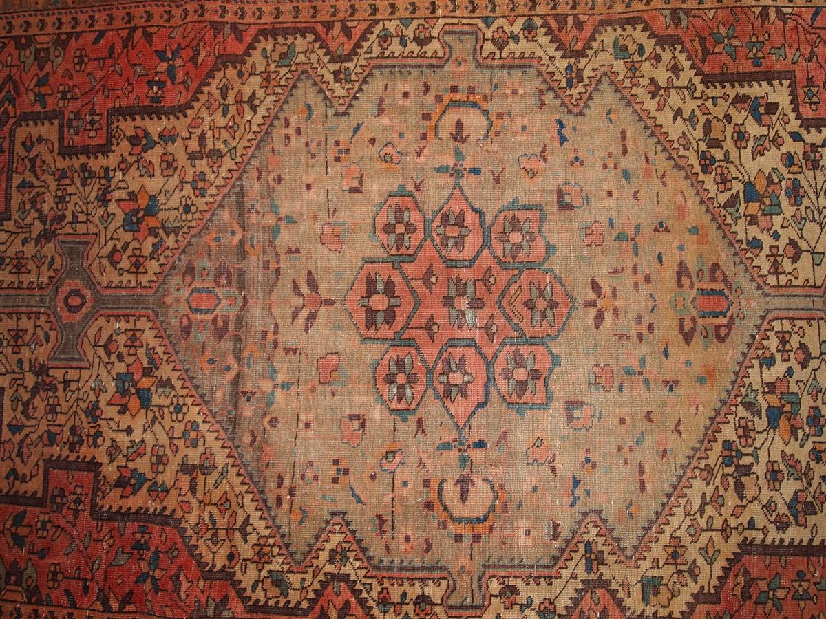 Asian Handmade Antique Farahan Style Rug, 1910s, 1B153 For Sale