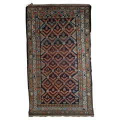 Handmade Antique Hamadan Style Rug, 1920s, 1B544