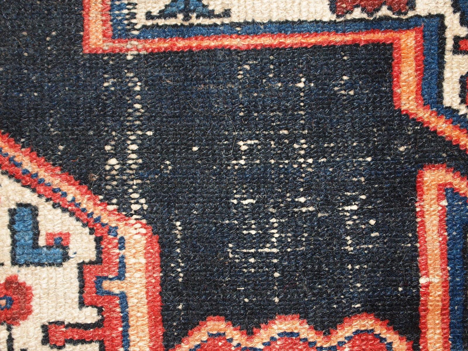Handgefertigter antiker Teppich im Hamadan-Stil, 1920er Jahre, 1C321 im Angebot 4