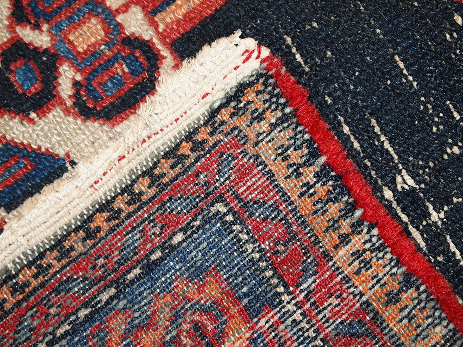 Handgefertigter antiker Teppich im Hamadan-Stil, 1920er Jahre, 1C321 (Handgeknüpft) im Angebot