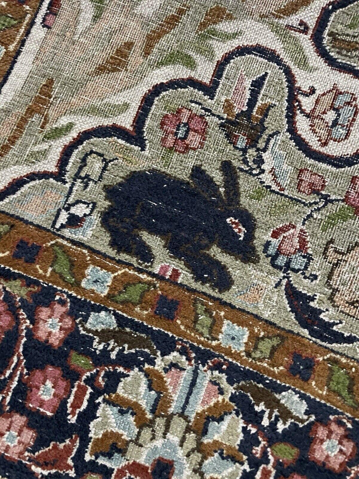 Tapis ancien indien Agra, fait main, 2.11' x 4.11', 1920 - 1N93 en vente 4