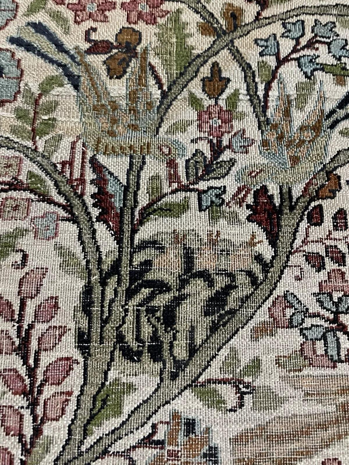 Tapis ancien indien Agra, fait main, 2.11' x 4.11', 1920 - 1N93 Bon état - En vente à Bordeaux, FR