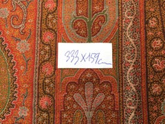 Handmade Antique Indian Cashmere Shawl 5.2' x 10.9', 1900s - 1W01