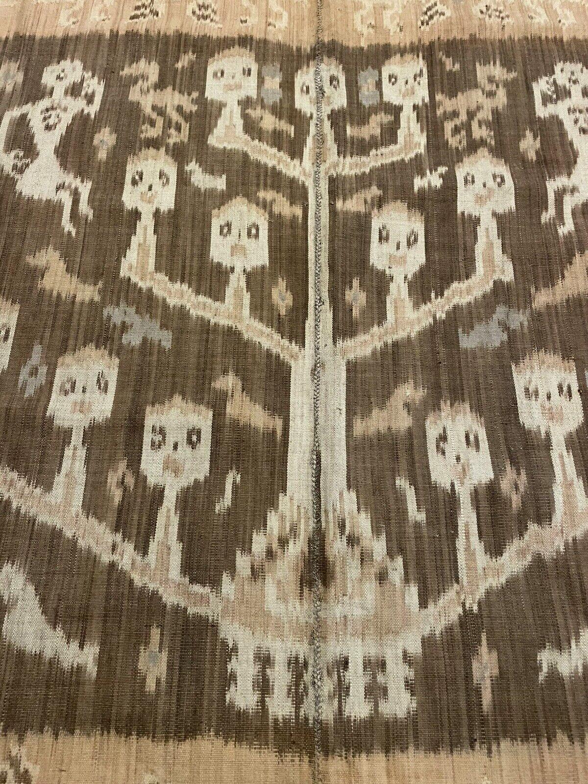 Rug & Kilim Indinesian Ikat fait main 3.8' x 8.3' 1900s - 1N88 en vente 2