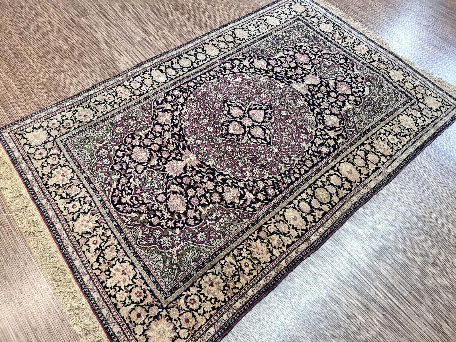 Tapis ancien de style Isfahan fait à la main, années 1900, 1D18 en vente 2