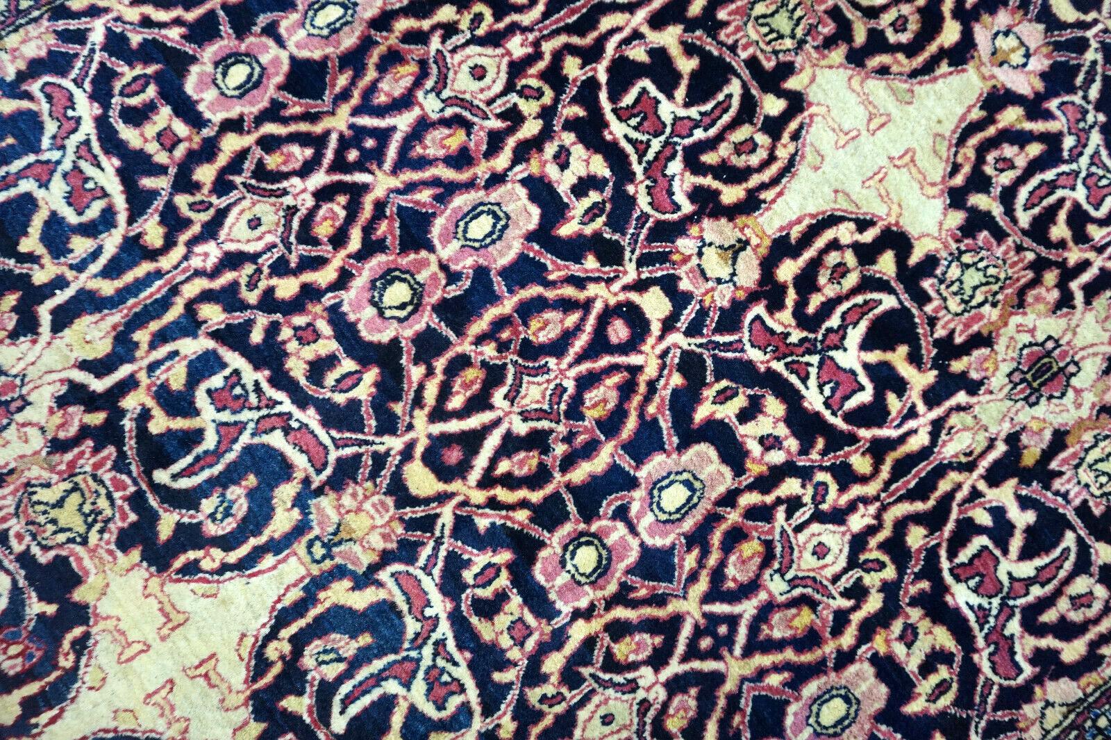 XIXe siècle Tapis ancien de style Isfahan fait à la main, années 1900, 1D19 en vente