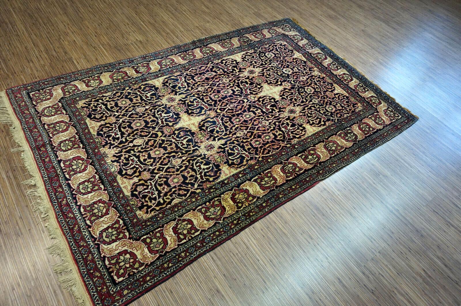 Tapis ancien de style Isfahan fait à la main, années 1900, 1D19 en vente 2