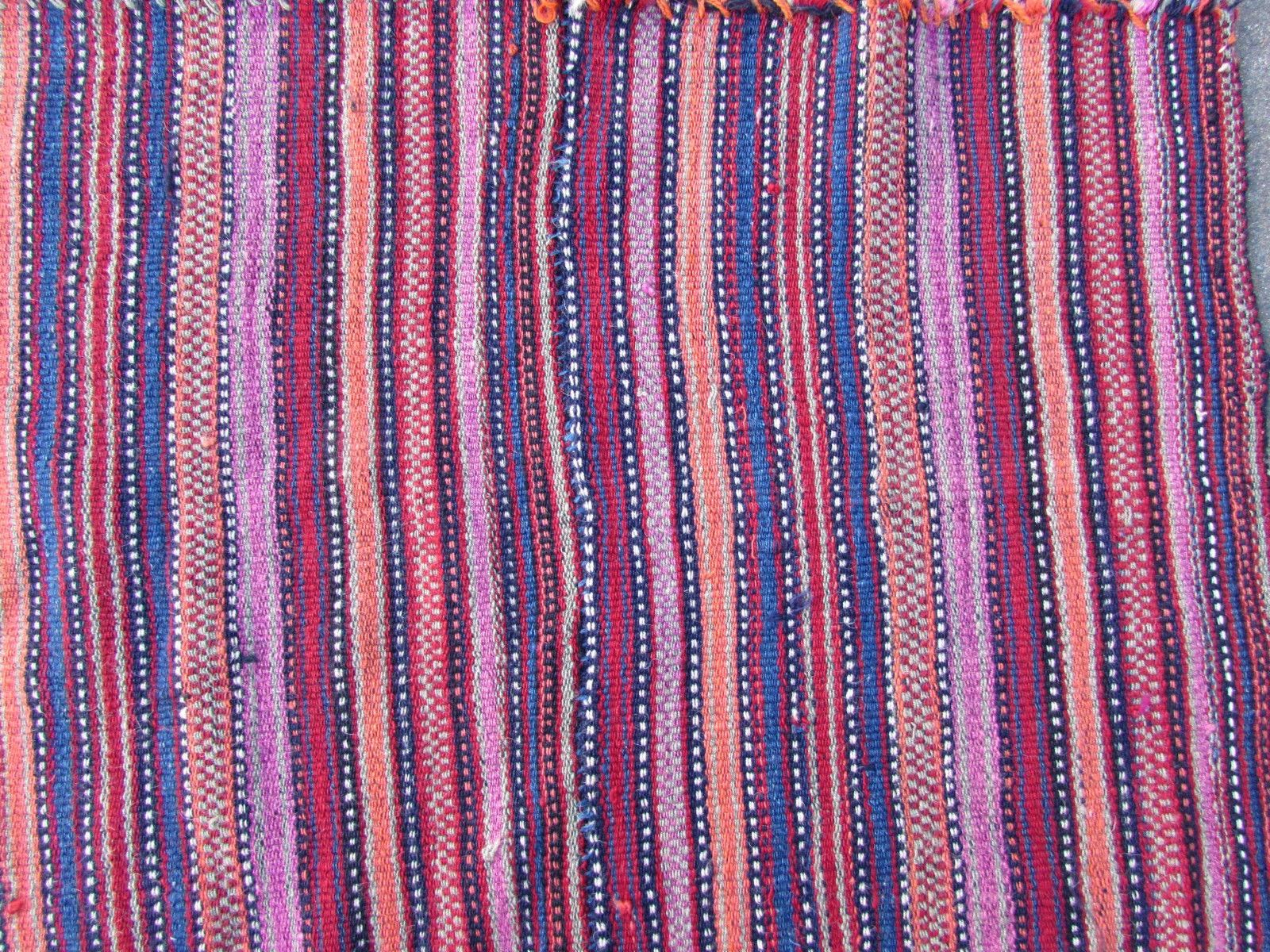 Wool Handmade Antique Jajim Style Kilim, 1930s, 1Q0088
