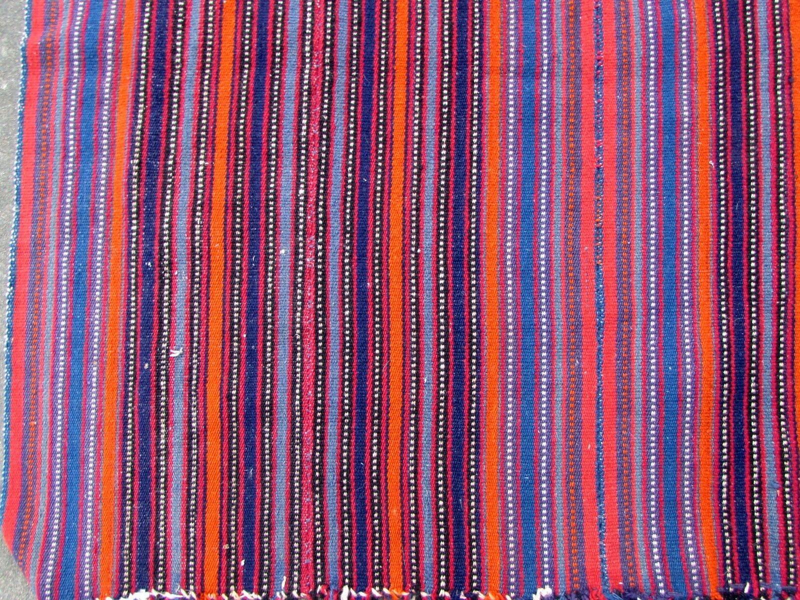 Hand-Knotted Handmade Antique Jajim Style Kilim, 1930s, 1Q0240