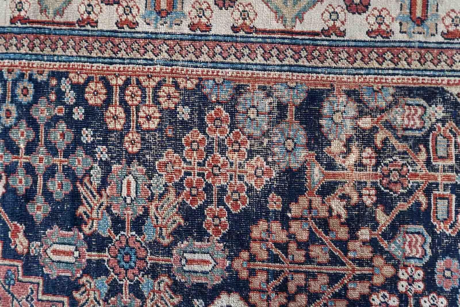 Handmade Antique Jozan Style Rug, 1900s, 1C1054 For Sale 1