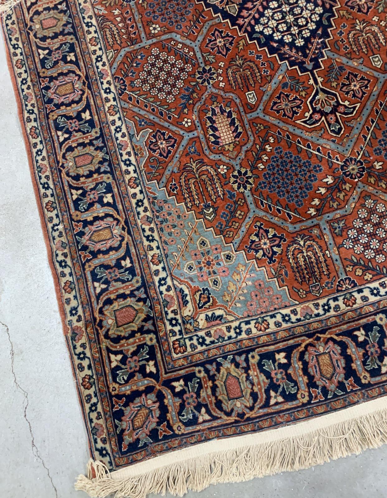 Wool Handmade Antique Jozan Style Rug, 1920s, 1B950 For Sale