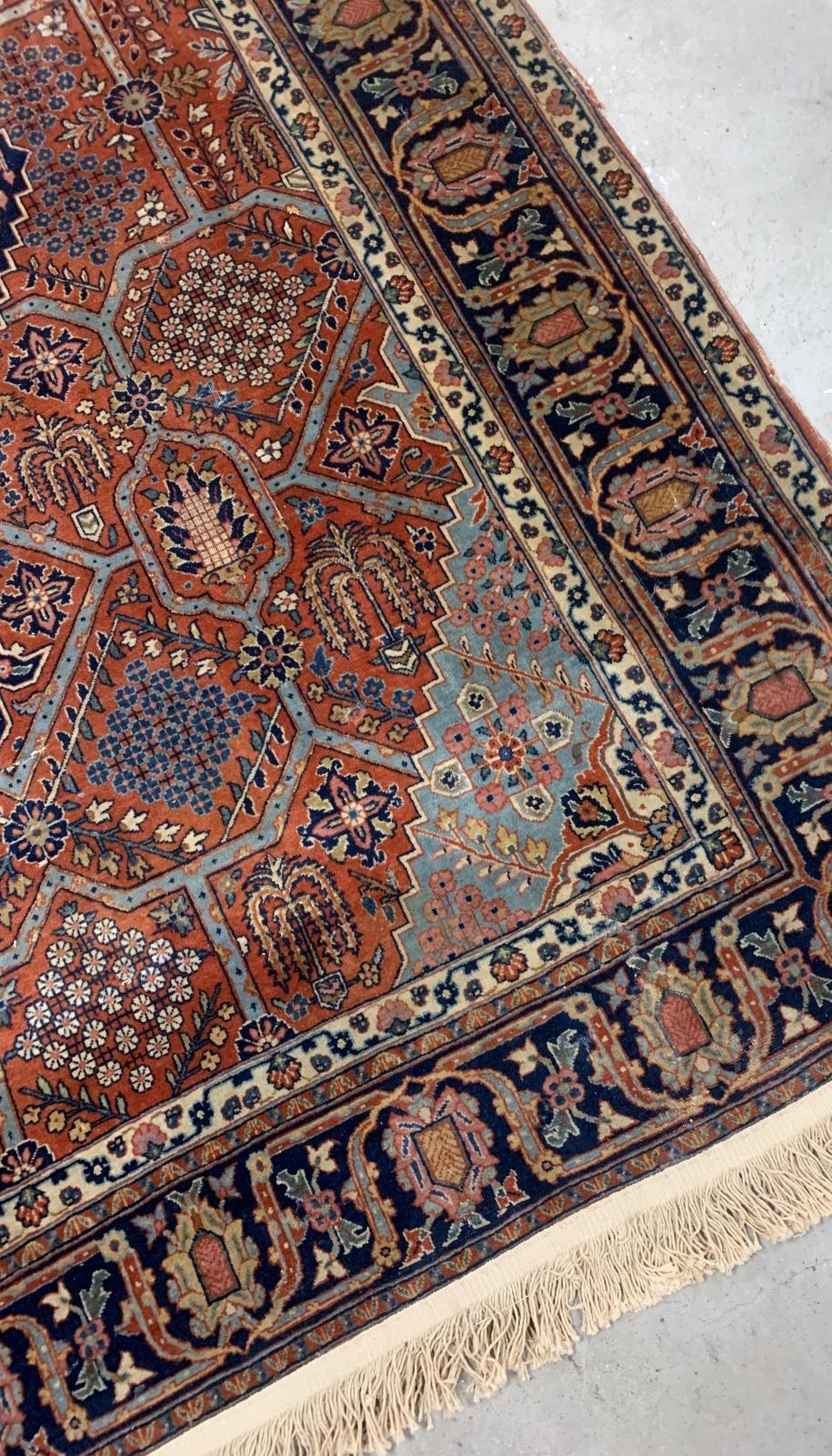 Handmade Antique Jozan Style Rug, 1920s, 1B950 For Sale 1
