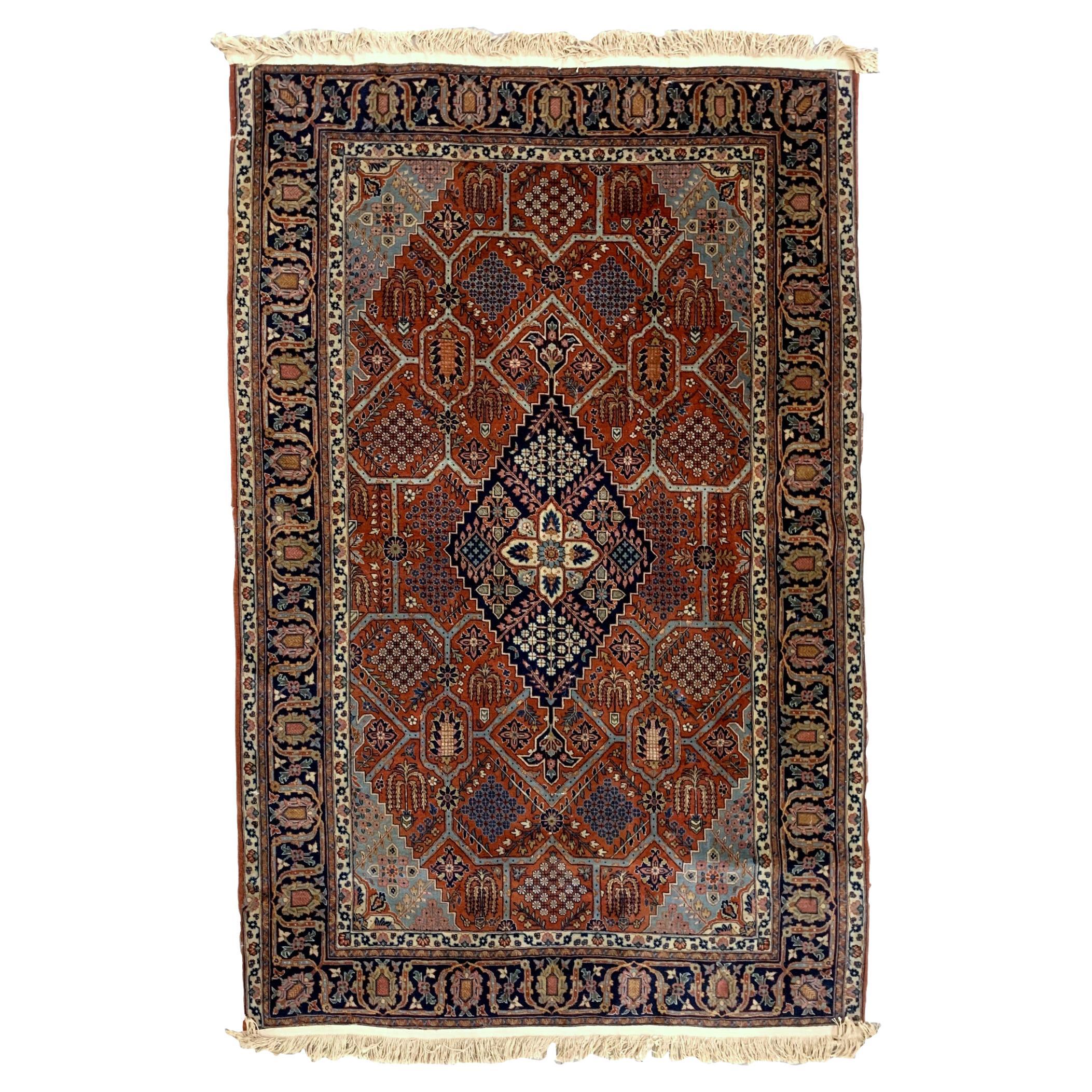 Handmade Antique Jozan Style Rug, 1920s, 1B950 For Sale
