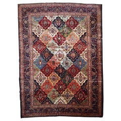 Handmade Antique Kashan Style Rug, 1910s, 1B724 Handmade Antique Kashan Style Rug, 1910s, 1B724