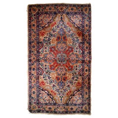 Tapis de style Kerman ancien fait à la main, années 1910, 1B807