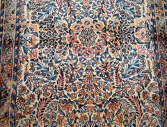 Handmade Antique Kerman Style Rug, 1920s, 1B673