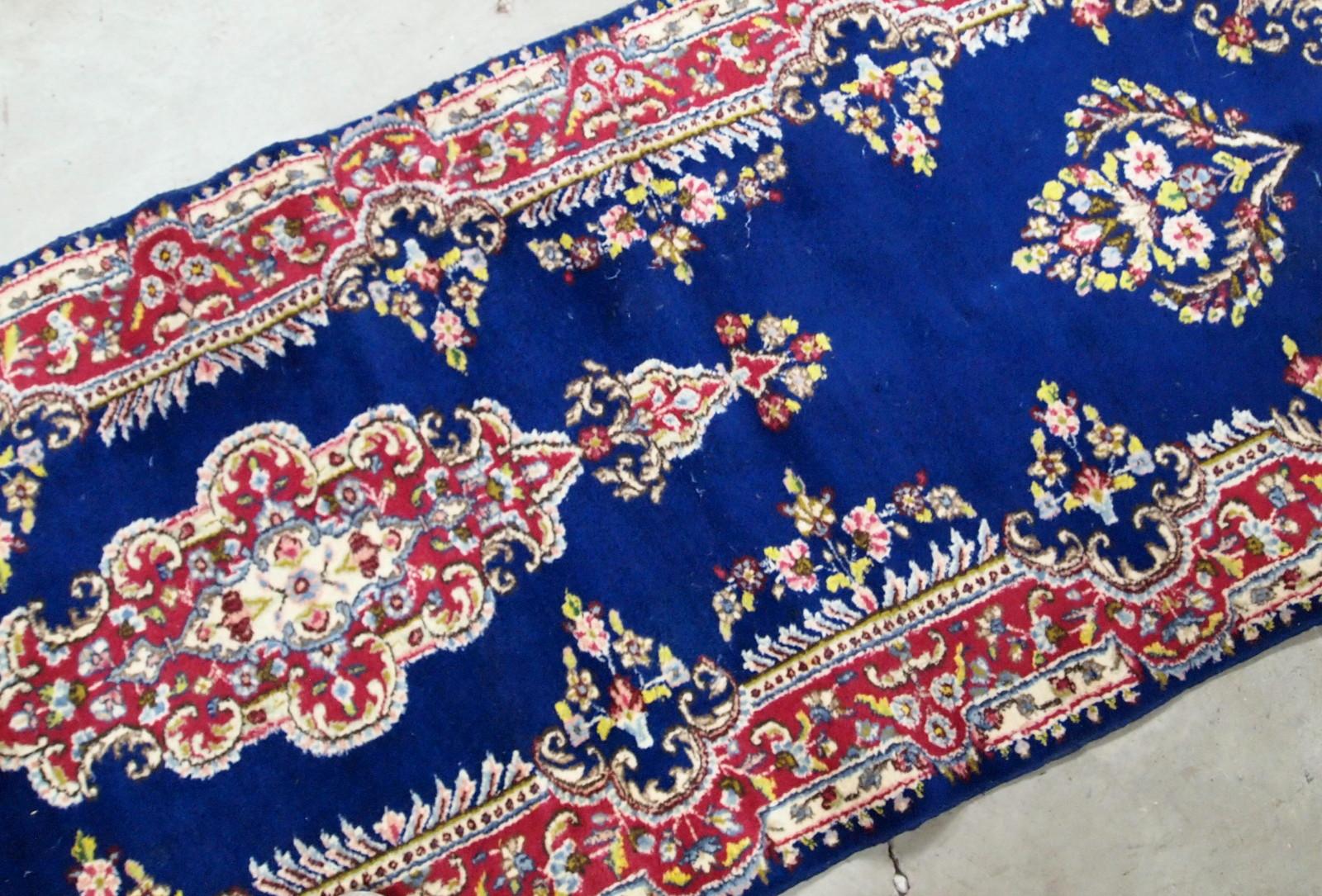 Handmade Antique Kerman Style Runner, 1930s, 1B710 In Good Condition For Sale In Bordeaux, FR
