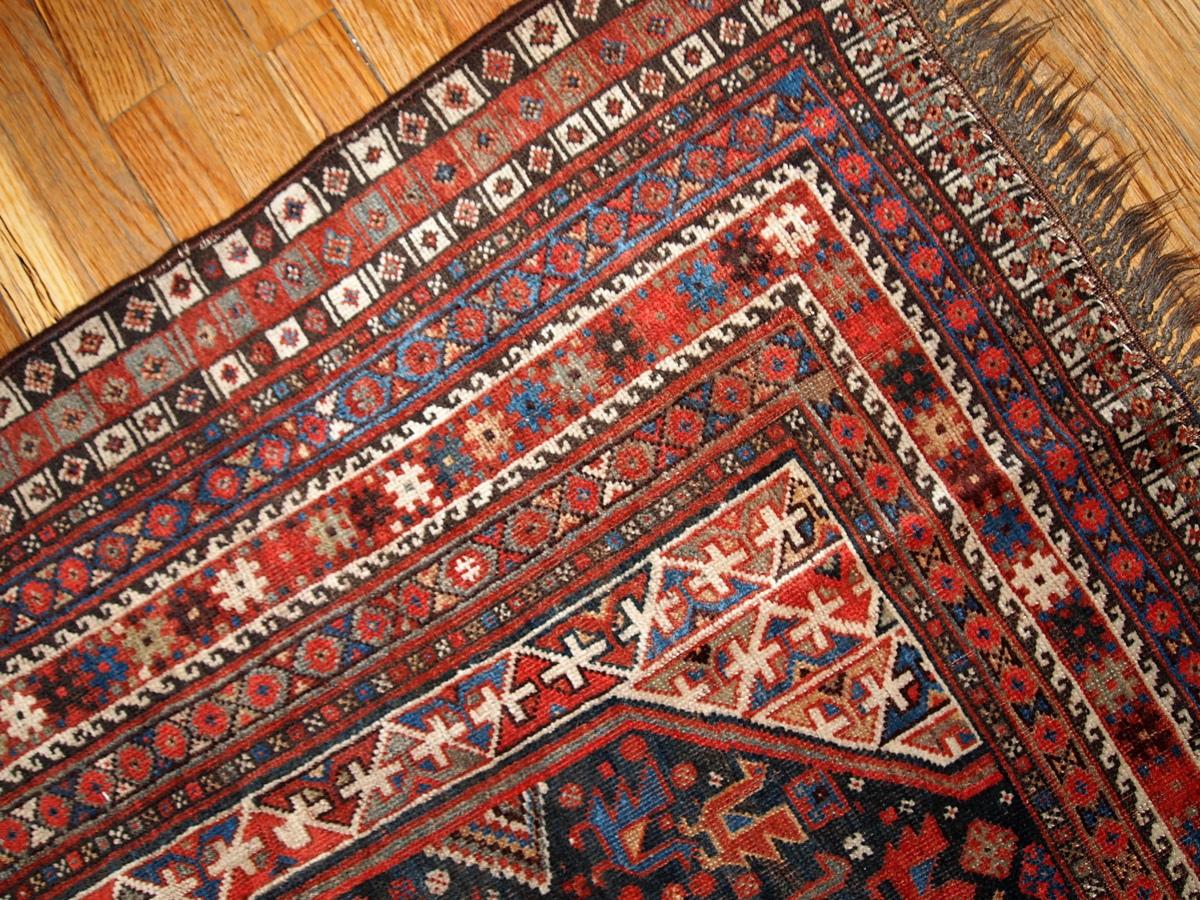 Handmade Antique Khamseh Style Rug, 1880s, 1B193 In Good Condition In Bordeaux, FR