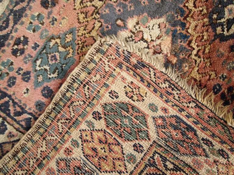 Small Vintage Kurdish Circa 1950s Wool on Wool Complete Bag - 14